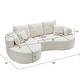 preview thumbnail 6 of 7, Christopher Knight Home - 106'' Cloud Curved Sectional Sofa with Right Chaise Lounge and Ultra-Soft Foam Comfort
