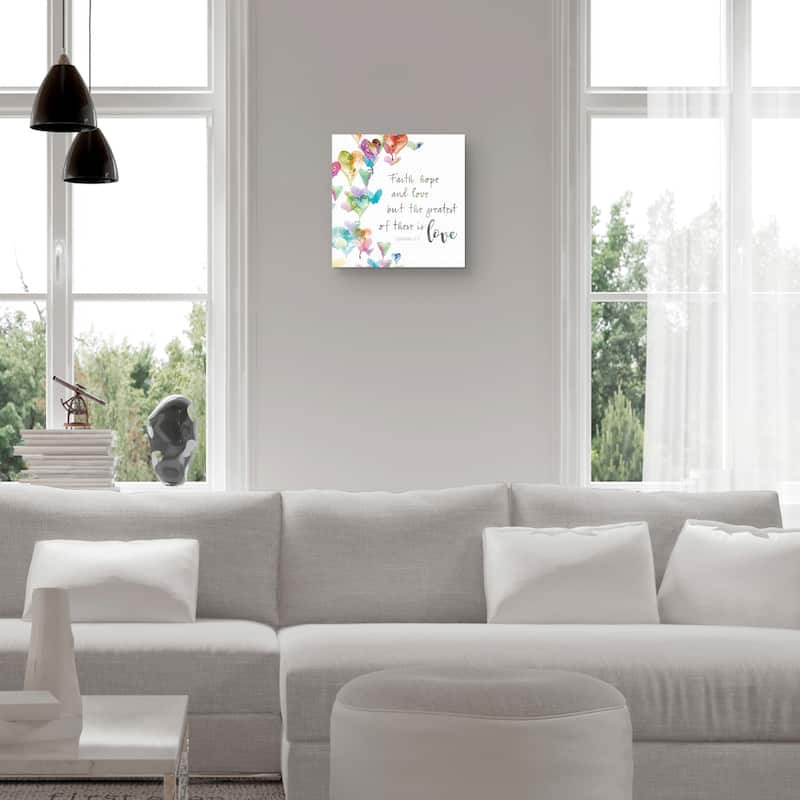 Faith Hope and Love Canvas Art Print