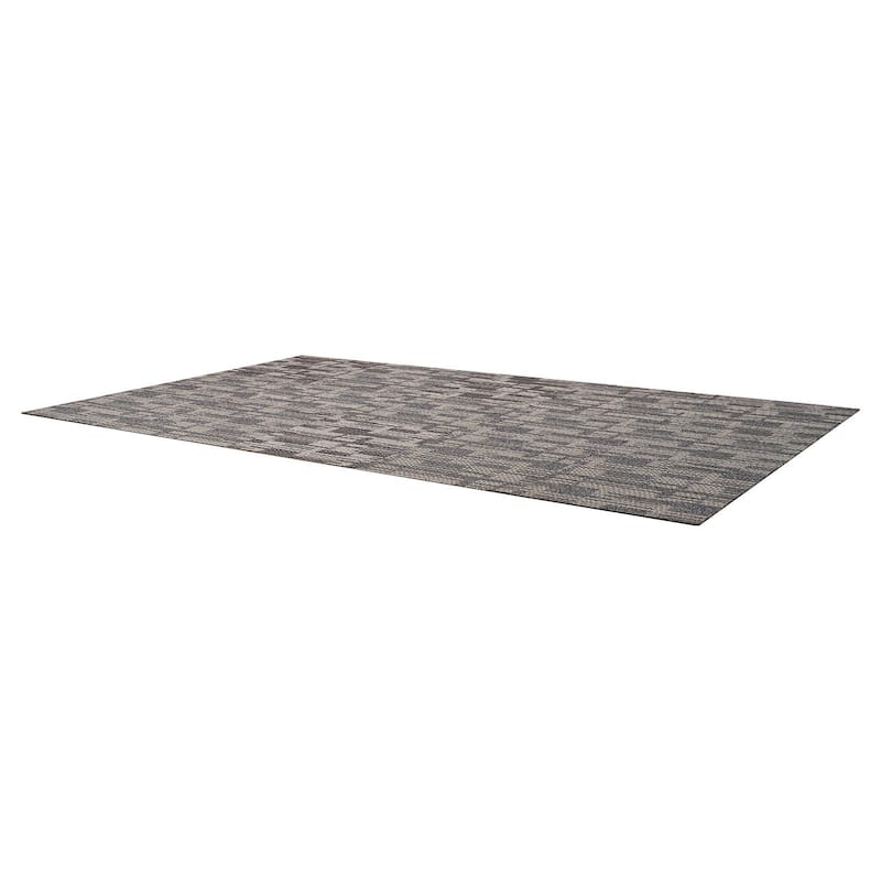 Carpet Tiles Set with Adhesive Stickers Non-Slip Replaceable Floor Squares for Home Office 96 sq ft Coverage