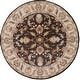 preview thumbnail 41 of 53, Artistic Weavers Coliseum Hand Tufted Traditional Border Wool Area Rug 4' Round - Brown
