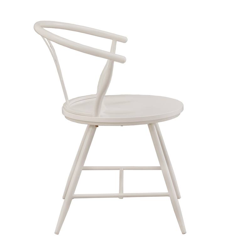 Truman Metal Side Chair with Wood Seat (Set of 2) by iNSPIRE Q Modern