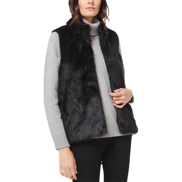 Shop Michael Michael Kors Womens Outerwear Vest Winter Faux Fur