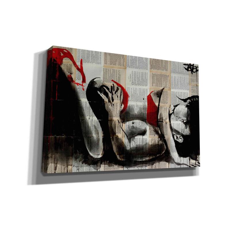Epic Graffiti 'Lust In Red' by Loui Jover, Canvas, Wall Art