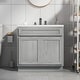 preview thumbnail 25 of 46, Vanity Art 36 Inch Single Sink Bathroom Vanity Cabinet Silver
