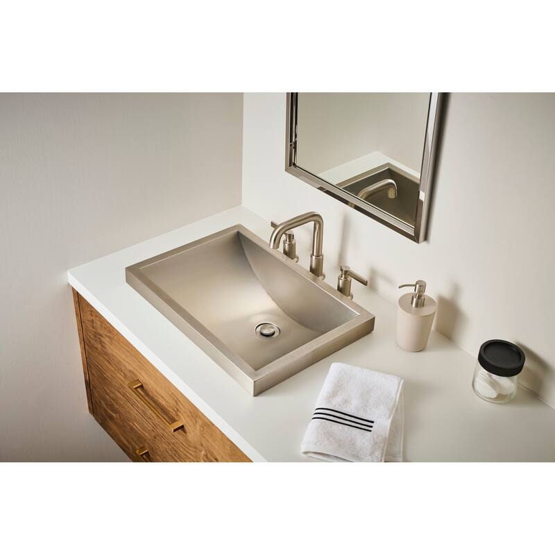 Ruvati Barolo Two Handle Widespread Bathroom Faucet in Brushed Nickel - RVF5236BN - 7'6" x 9'6"