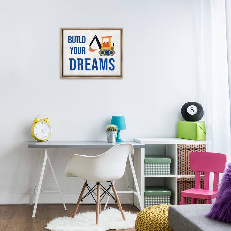 Stupell Build Your Dreams Framed Floater Canvas Wall Art Design By Conrad Knutsen