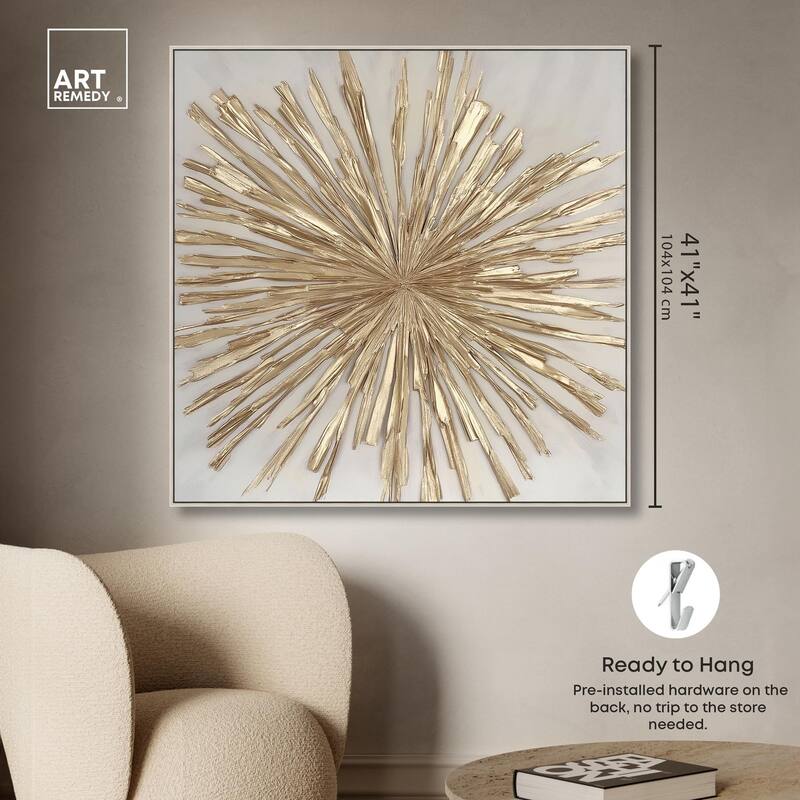 Golden Zenith Canvas by Art Remedy