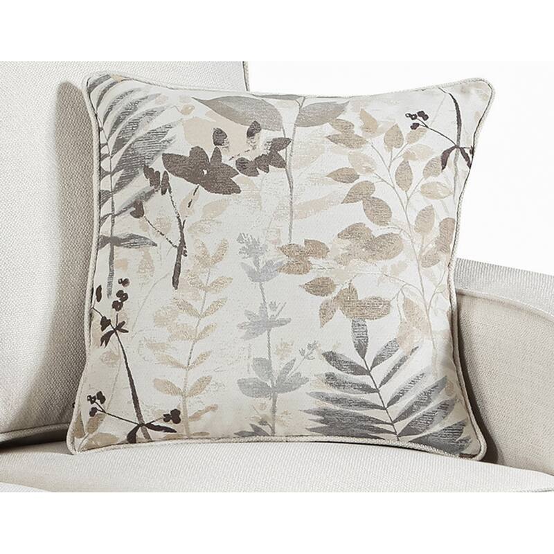 American Furniture Classics Model 3223-21 Relay Linen Sofa with Two Throw Pillows