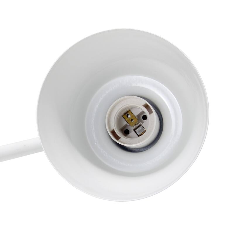 Looped Desk Lamp with Adjustable Shade - 16" - White