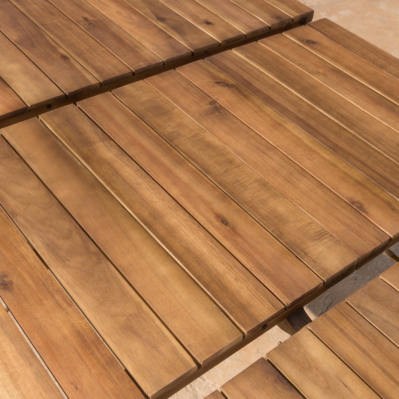 Wilson Outdoor Rectangle Expandable Acacia Wood Dining Table by Christopher Knight Home - 36.50"D x 87.50" W x 30.00" H