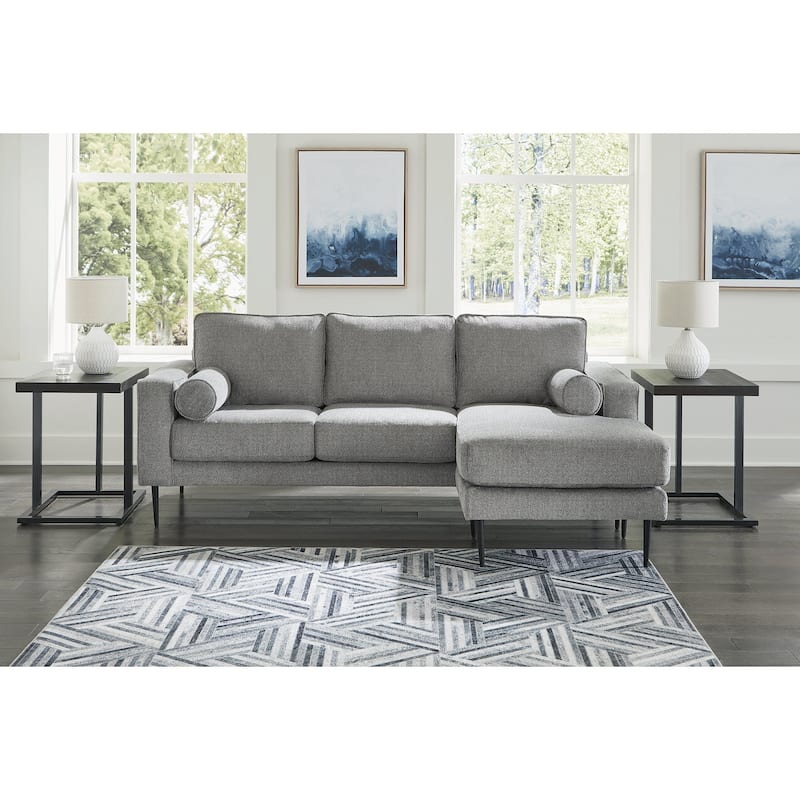 Signature Design by Ashley Hazela Gray Sofa Chaise - 85"W x 58"D x 36"H