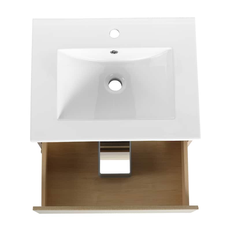 Topcraft Wall-Mounted Bathroom Vanity With Sink