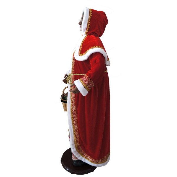 Fraser Hill Farm 58-In. African American Dancing Mrs. Claus w
