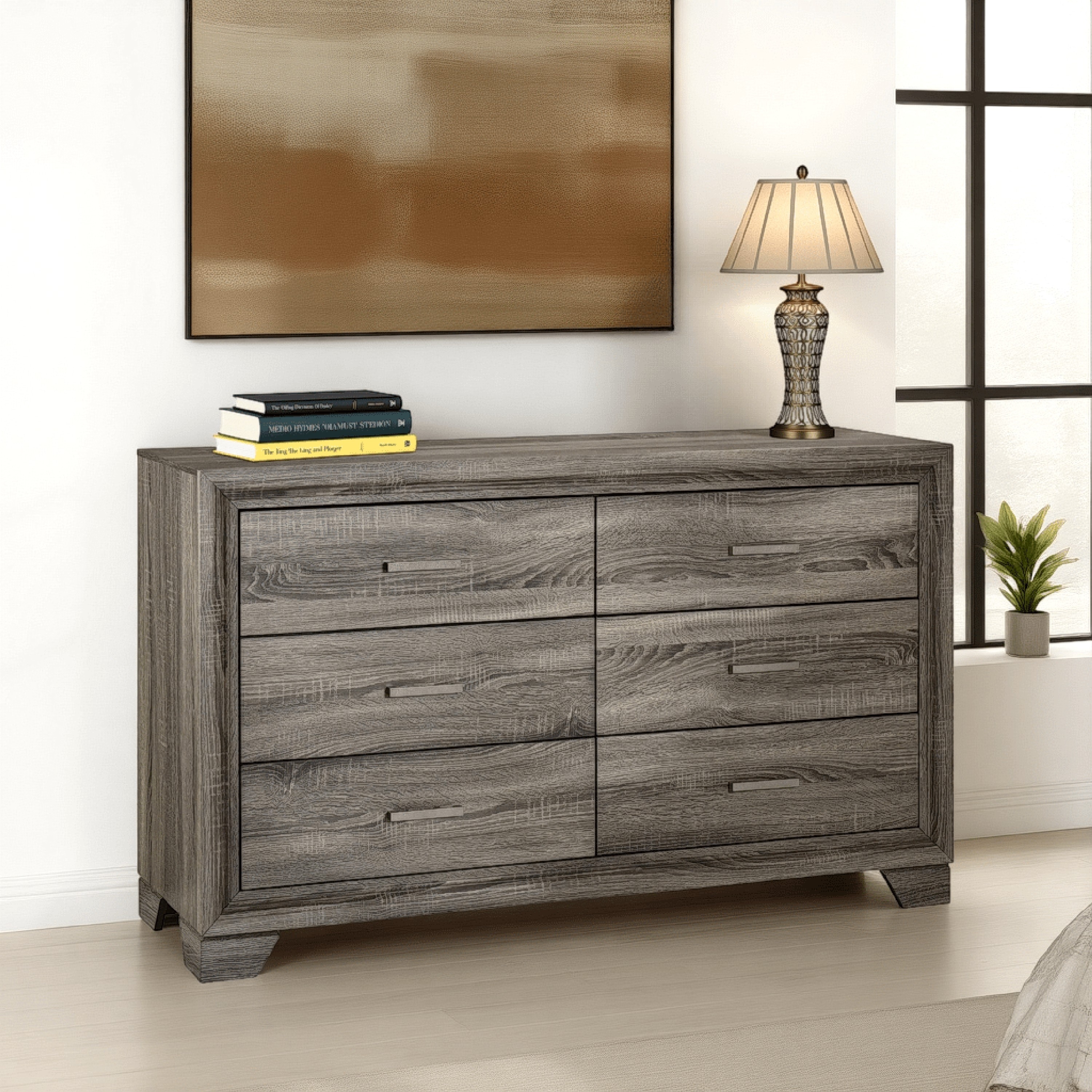 brown dresser with silver handles Reay Wide Dresser, Oak Finish, 6 Drawers Metal - Bed Bath & Beyond this dresser Size:10/11 Yrs Tall dresser FALL DRESSES Xdegoge Linen Dresses for