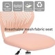preview thumbnail 90 of 91, HomyLin Armless Swivel Kids Desk Chair with Mesh Padded Seating