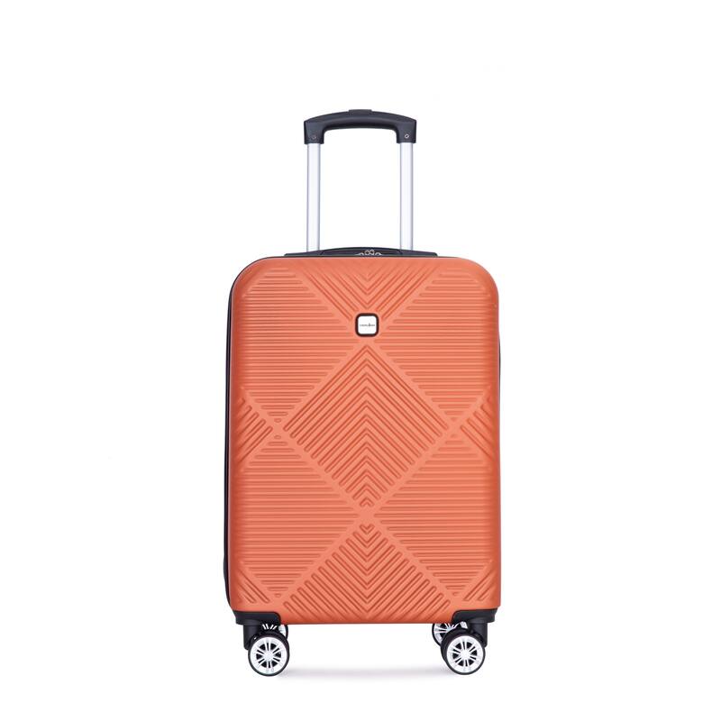 4-piece ABS lightweight suitcase, 14 inch makeup box, aircraft wheels (14/20/24/28)