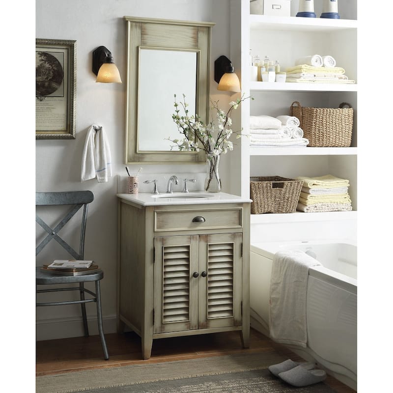 Benton Collection 26" Bayview Single Sink Bathroom Vanity