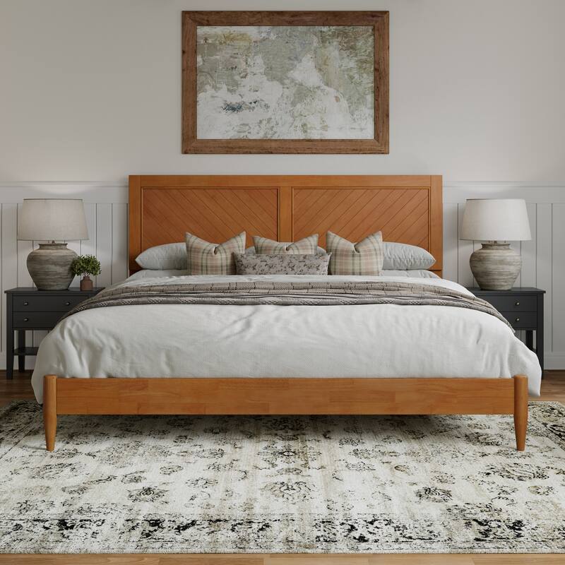 Berkshire Solid Wood Low Profile Platform Bed
