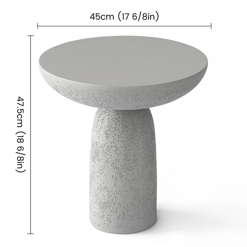 Round Side Table End Table