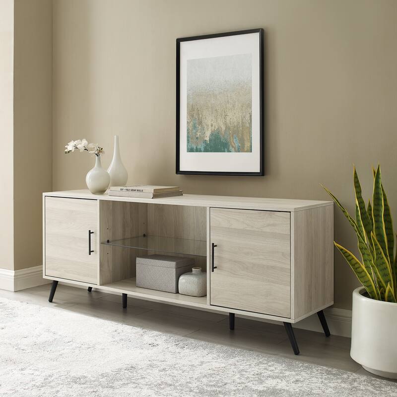 Middlebrook 60-inch Mid-Century Modern 2-Door TV Stand