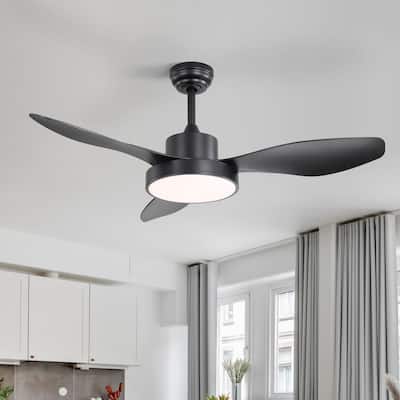 47" Modern Dimmable LED Ceiling Fan with Light and Remote