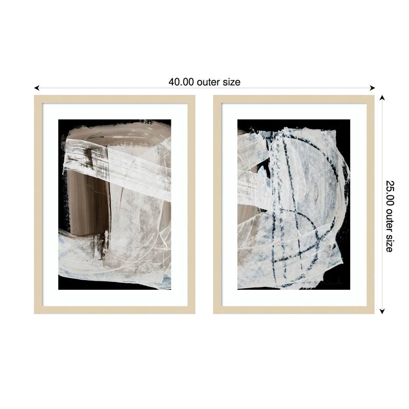 Mind No. 1 & 2 2 Piece by Dan Hobday Framed Wall Art Prints