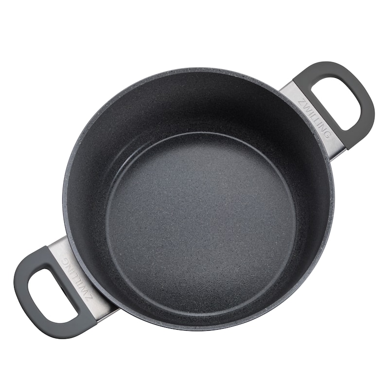 ZWILLING Parma Plus Ceramic 4.8-qt Aluminum Ceramic Nonstick Dutch Oven with Lid - Grey