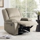preview thumbnail 23 of 79, Vegan Leather Upholstered Push Back Manual Recliner Chair