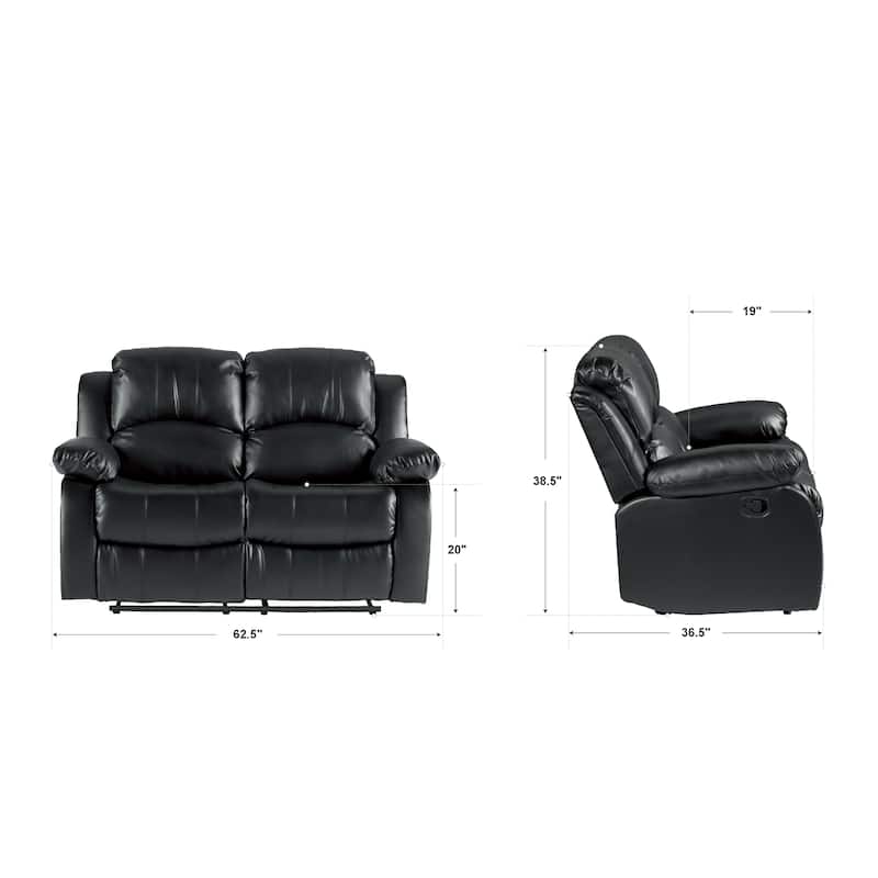 Lucca 3-Piece Reclining Living Room Set