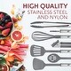 preview thumbnail 28 of 29, Kitchen Utensil Set, 24 Nylon and Stainless Steel Cooking Utensils