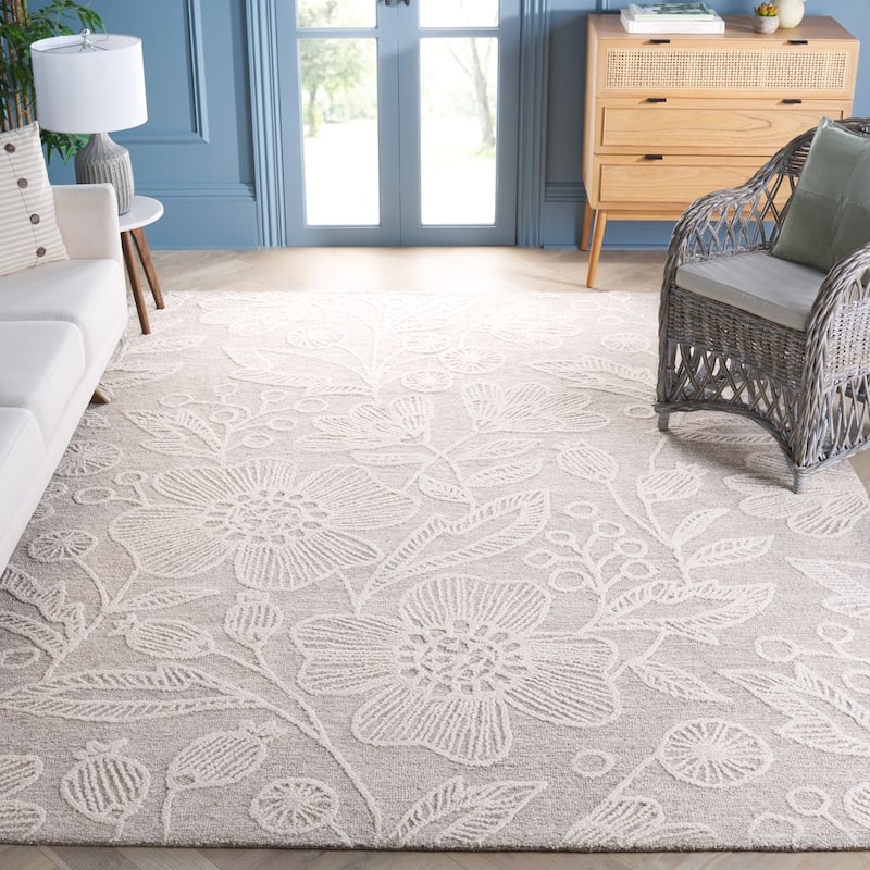 SAFAVIEH Handmade Jardin Mevlija Floral Wool Rug