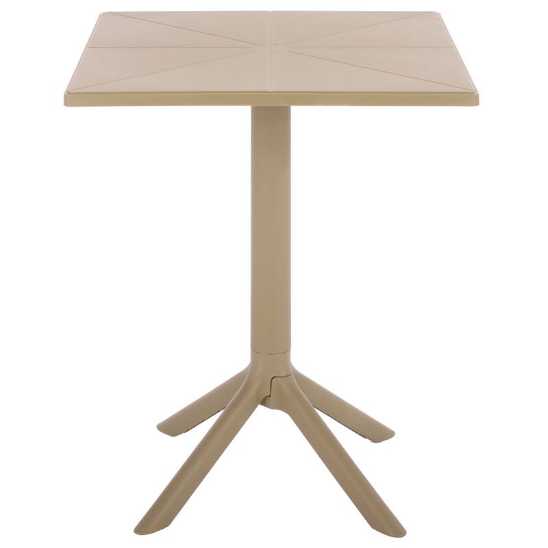 SAFAVIEH Outdoor Living Stella Square Bistro Table - 24"W x 24"D x 30"H - Beige