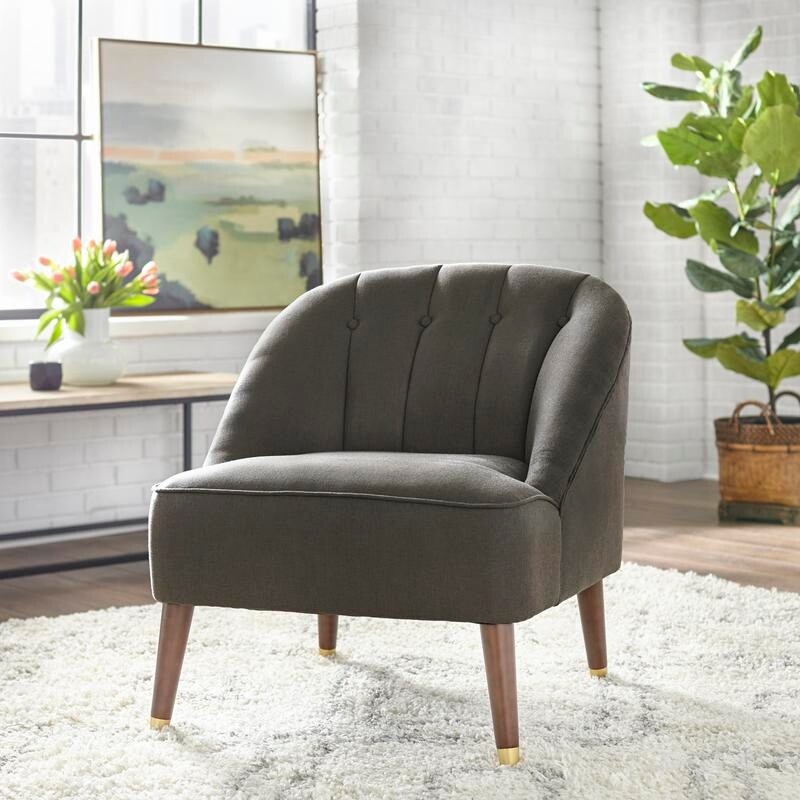 Edith velvet hotsell arm chair