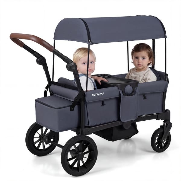 Costway Foldable Wagon Stroller for 2 Kids, Double Seater Toddler - See  Details - Bed Bath & Beyond - 43903085