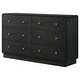 preview thumbnail 7 of 21, Cavelle 6-drawer Dresser and Mirror Black