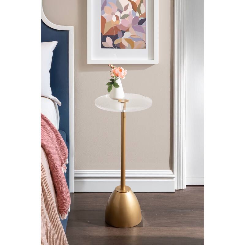 Kate and Laurel Acari Round Drink Table