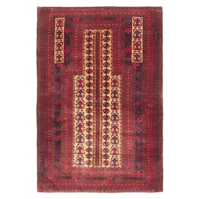Teimani Beige Rug 3'1" x 4'7" - 3'1 x 4'7