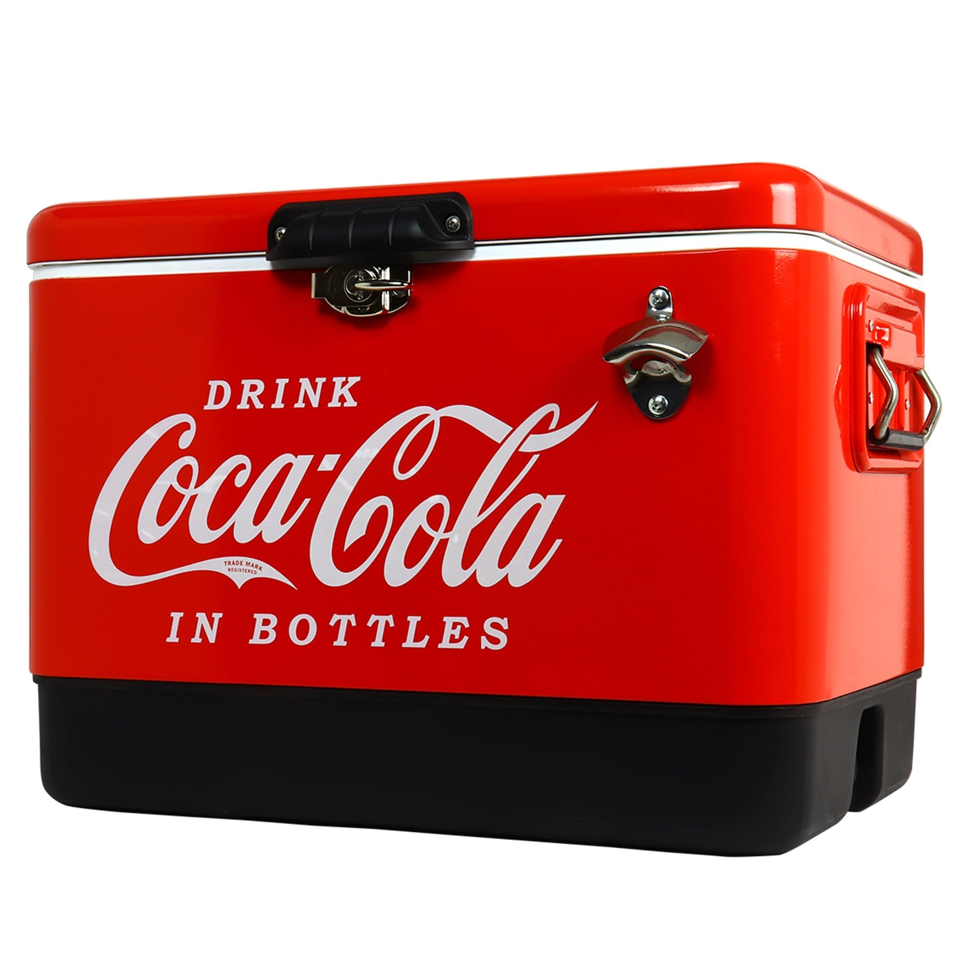 Coca-Cola Ice Chest Cooler with Bottle Opener, 51L (54 qt), 85