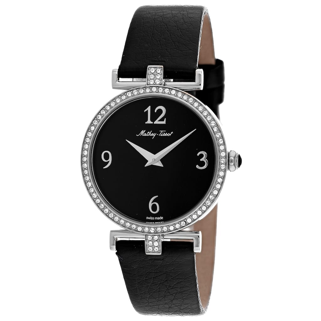 Mathey Tissot Women's Gaia Black Dial Watch - D587QAN - 6 (36)