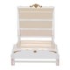 preview thumbnail 4 of 16, Princess Carriage Twin Size Bed with Canopy and 3D Wood Carving