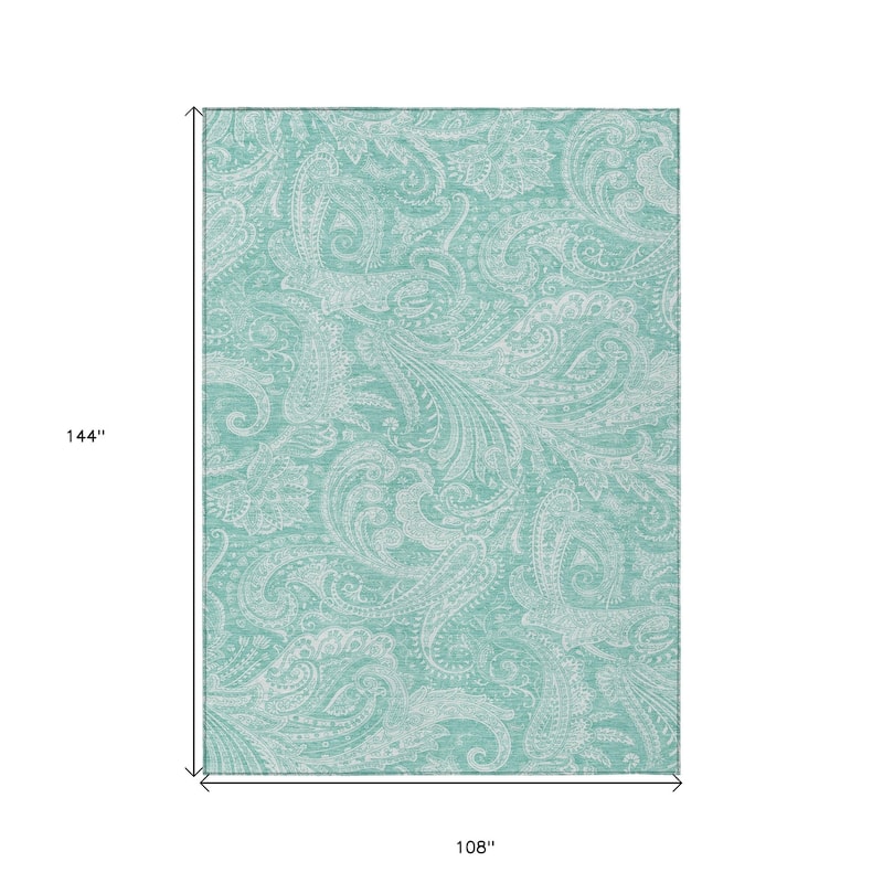 HomeRoots Paisley Transitional Rectangle Outdoor Rug