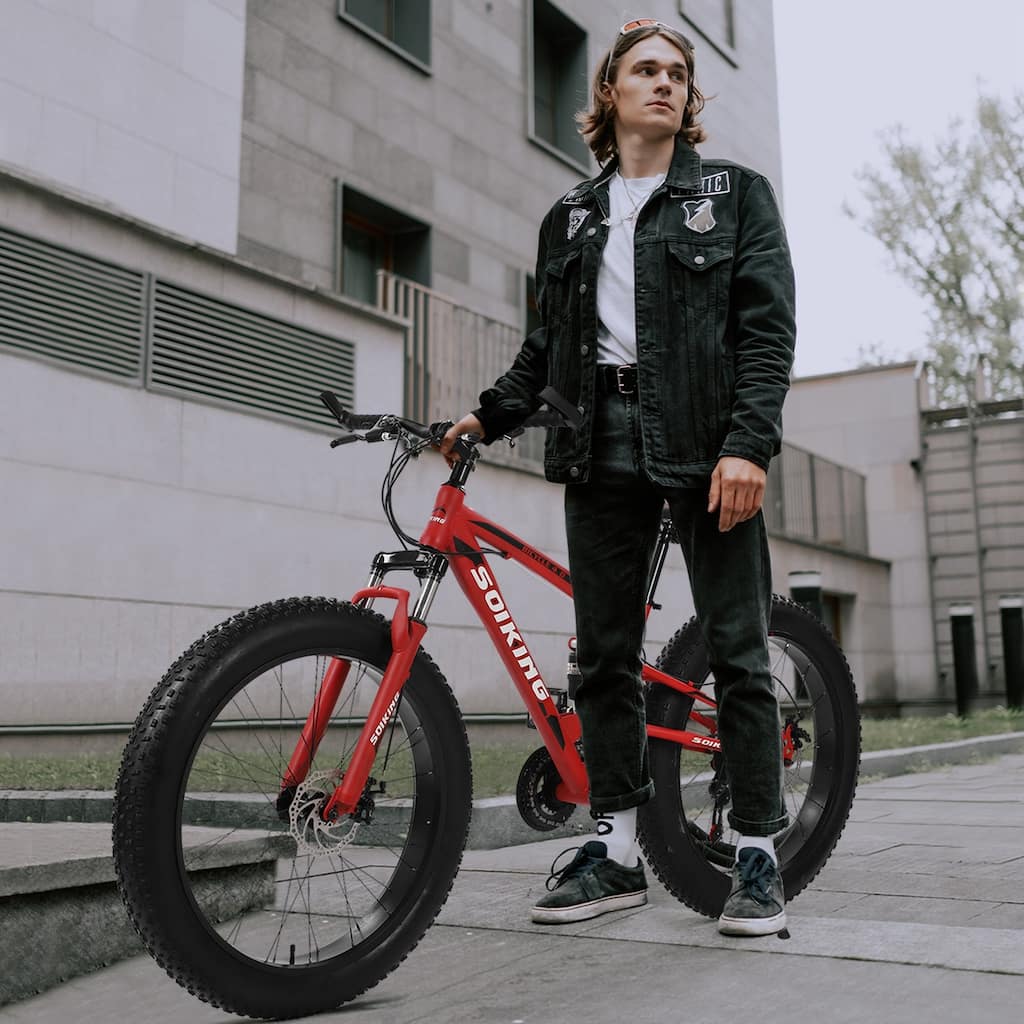 Fat Tire Mens Mountain Bike/ 17 Inch / Medium High Tensile Frame Cycling