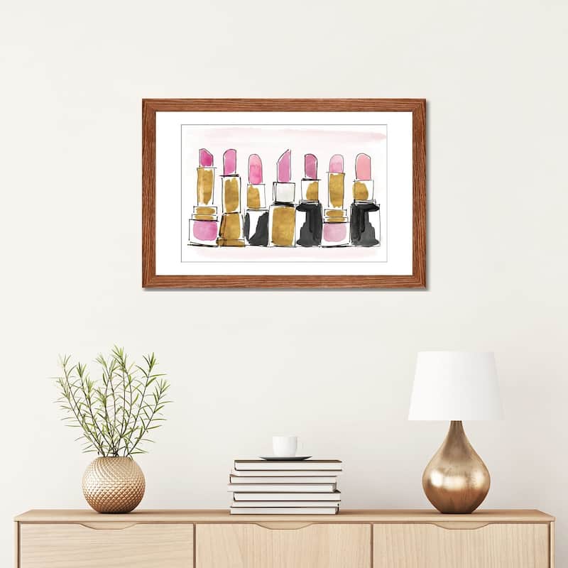 iCanvas "Watercolor Lipsticks" by Lanie Loreth