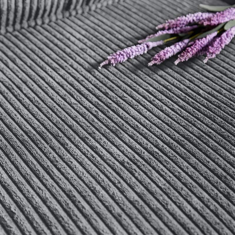 83.86" Modern Corduroy 3-Seater Sofa with Cup Holders - Cozy Fabric Couch for Living Room, Bedroom, or Office