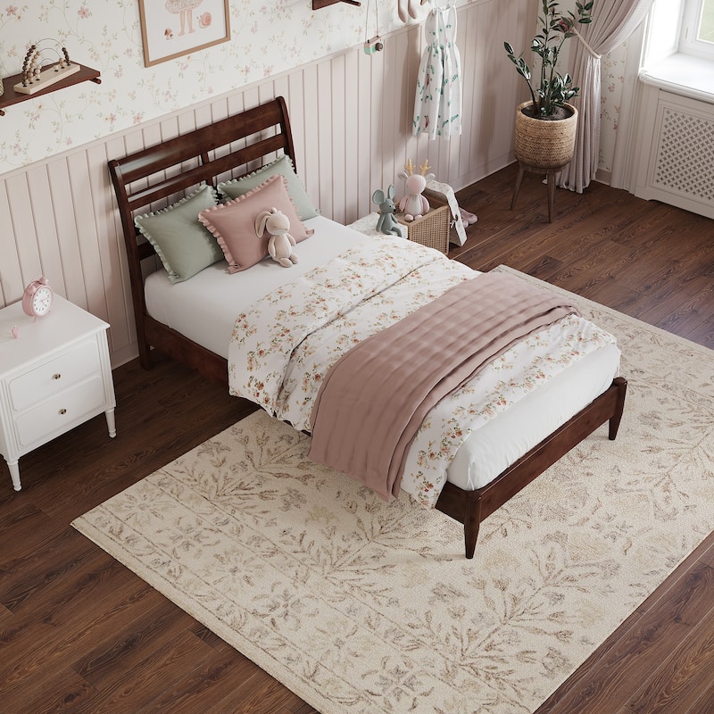 Savannah Solid Wood Low Profile Platform Bed