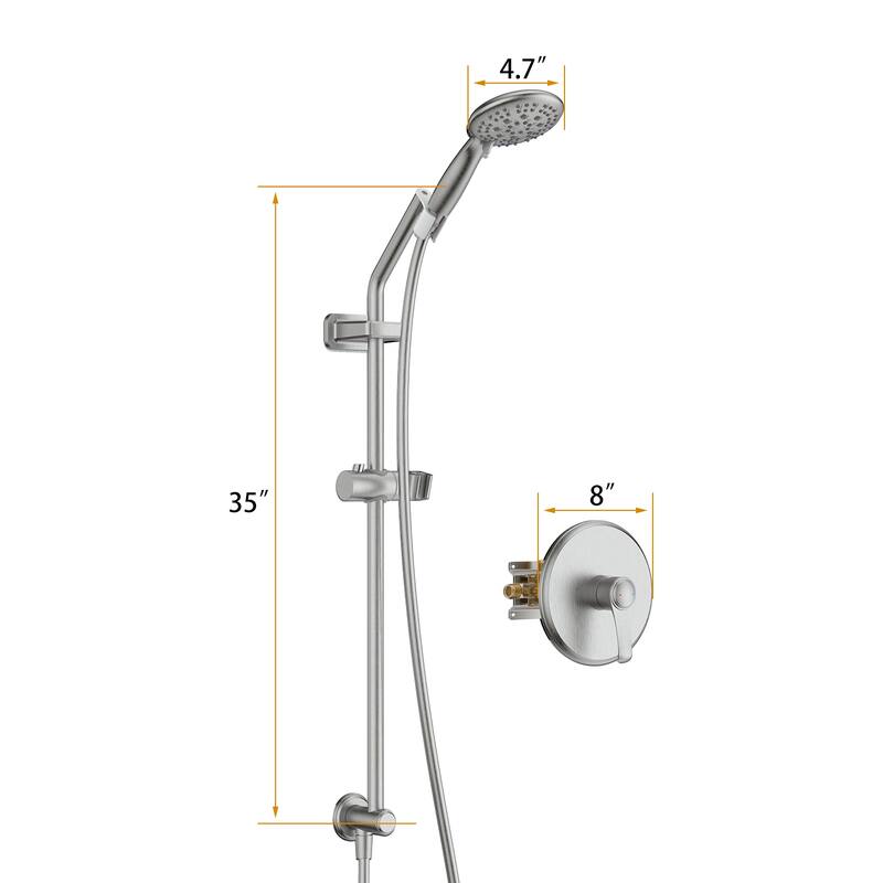 GIVINGTREE 5-function Hand Shower With Valve