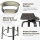 preview thumbnail 76 of 167, Glitzhome Set of 2 or 4 Modern Counter & Bar Height Wooden Swivel Bar Stools