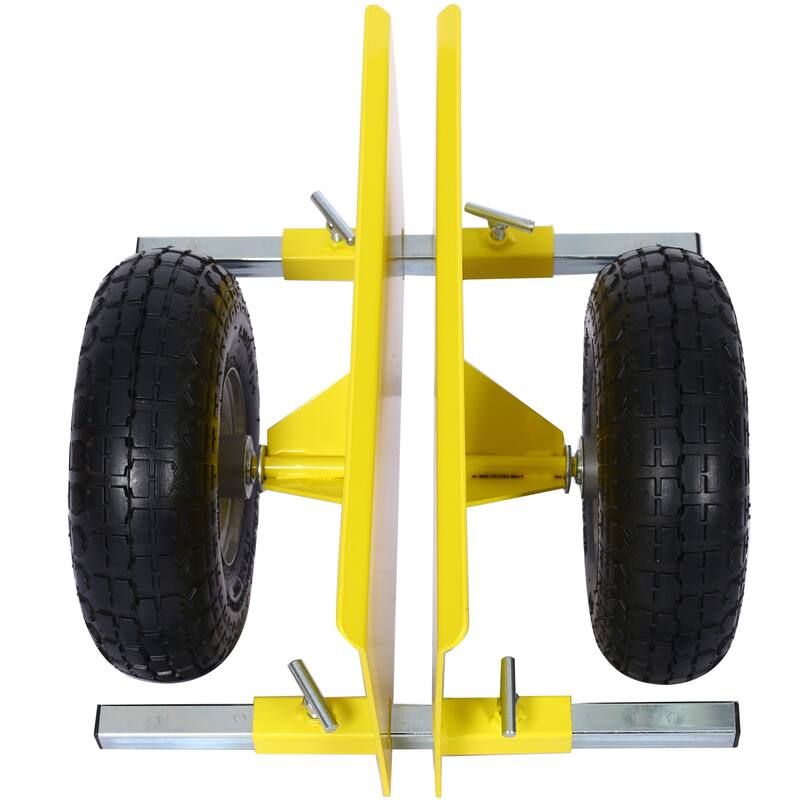 Heavy Duty Panel Dolly, 600LbS Capacity Door Dollys Pneumatic Wheels - 21.7“Lx5.9”Wx12“H