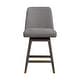 preview thumbnail 100 of 176, Amalie Upholstered Bar Stool, Swivel Counter Height Stool with Solid Wood Frame
