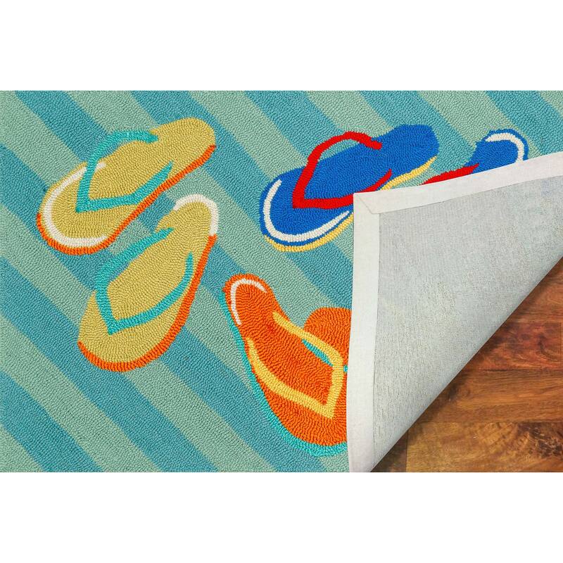 Liora Manne Frontporch Flip Flops Indoor/Outdoor Rug
